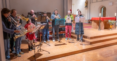 Jungbläser in der Kirche Hl. Dreifaltigkeit
